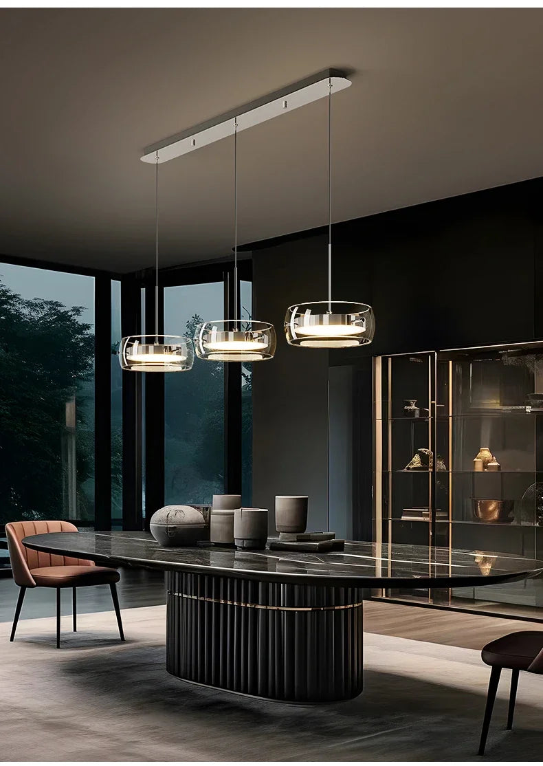 Lampe LED Suspendue  en Verre pour Salle à Manger Lumia